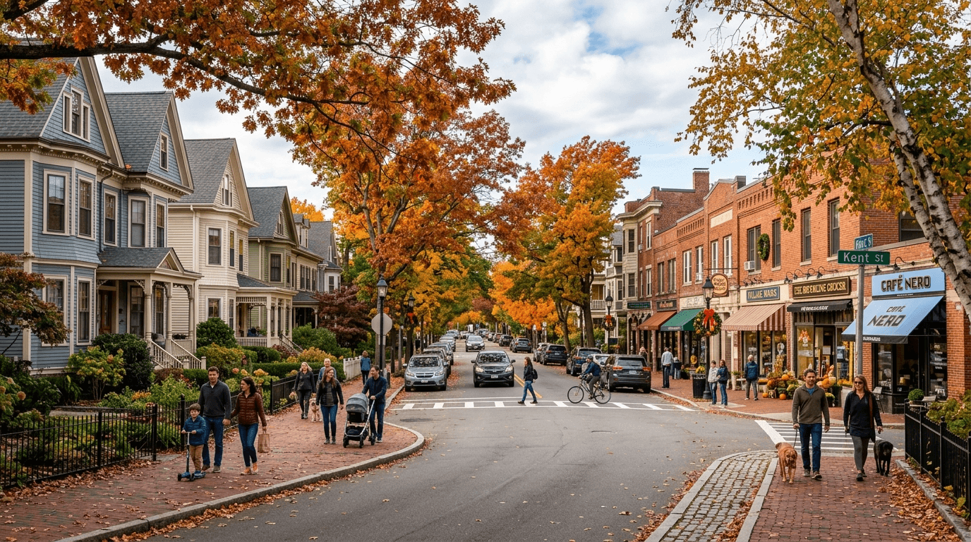 Explore the Brookline Village neighborhood